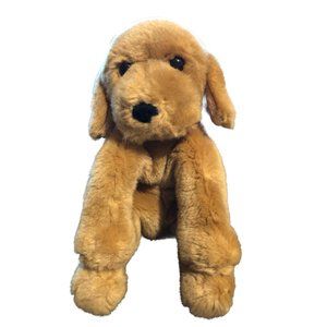 Gund "Boomer" Puppy Dog Plush Yellow Lab, Tan, Red Collar 8" 2002 Vintage
